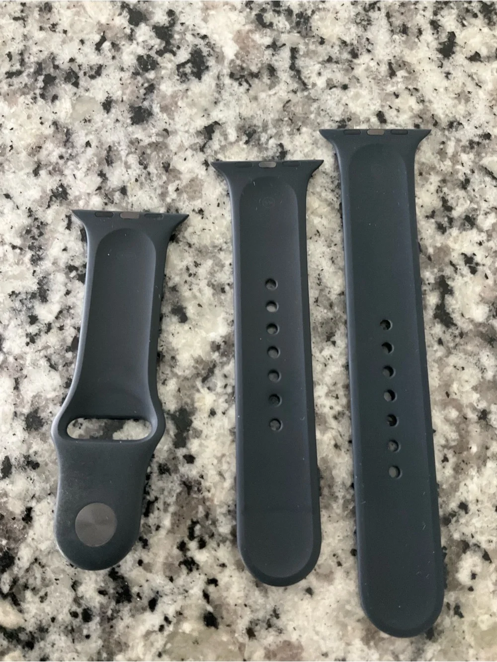 Apple Black Silicone Sport Band for Smartwatch
